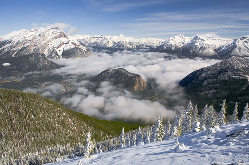 Фотография Канады. Sulphur Mountain - Вид сверху