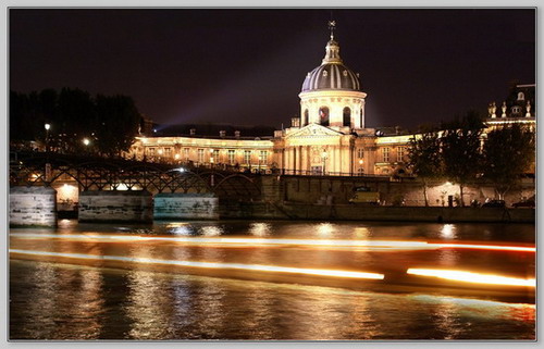 Фотография Франции. Париж. Река Сена. Огни Парижа